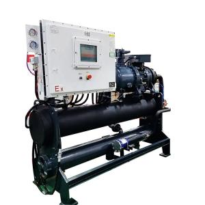 China Chemical Explosion Proof Water Chiller 40HP Industrial Air Cooled Screw Chiller IP54 factory
