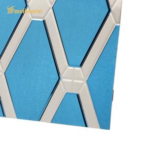 China Rhombus 0.6 Mm Stainless Steel Sheet 8x4 Stamped LISCO Material factory