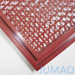 China Square Hole Cabinet Door Inserts Metal Wire Mesh ODM factory