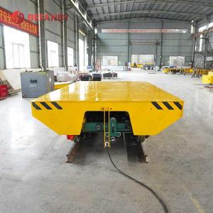 China Heavy Capacity Cable Reel Rail Electric Flat Cart factory