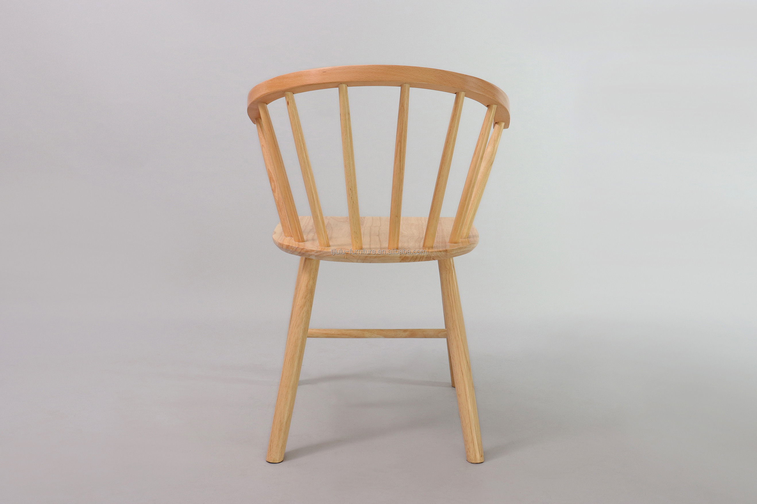 Mail Packing Rubber Wood Frame Nordic Solid Wood Dining Chairs for Hotel and Restaurant Furniture