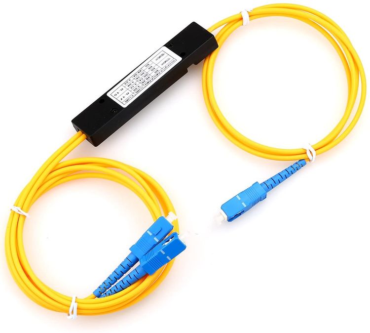 1*2 Fiber Optic Coupler double wavelength 1310 1550nm 1*2 Fbt Fiber Optic Splitter Fiber Optic Fbt Splitter Abs BOX