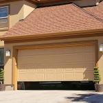 Aluminum Frame Door and Frosted Glass Villa Automatic Garage Door