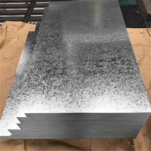 China Regular Spangle GI Sheet 0.4-3.0mm Thick Galvanized Steel Sheet Metal for manufacture factory