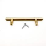 Electroplating Gold 190mm T Bar Stainless Steel Cabinet Handles For Living Room