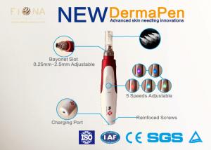 China Automatic Micro Derma Pen Roller 0.25mm Needle Size White / Red Color factory