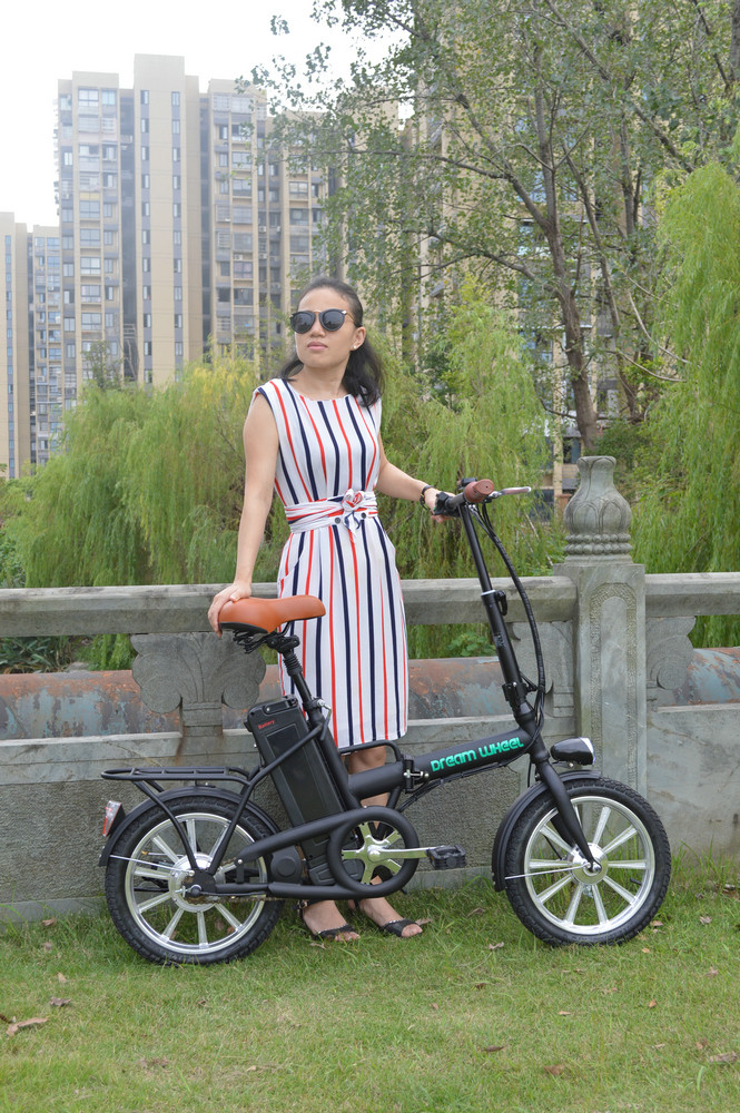 EN15194 Smart Electric Folding Bike 16 Inch With 36V 250W Motor