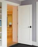Wooden Frosted Glass HDF MDF PVC Toilet Bathroom Door Moisture Proofing