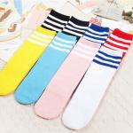 Football Stripes Cotton Kids Knee High Socks for Boys and Girls Long Tube Sports