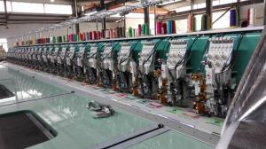 China 24 Heads Flat Embroidery Machine With Automatic Thread Trimmer factory
