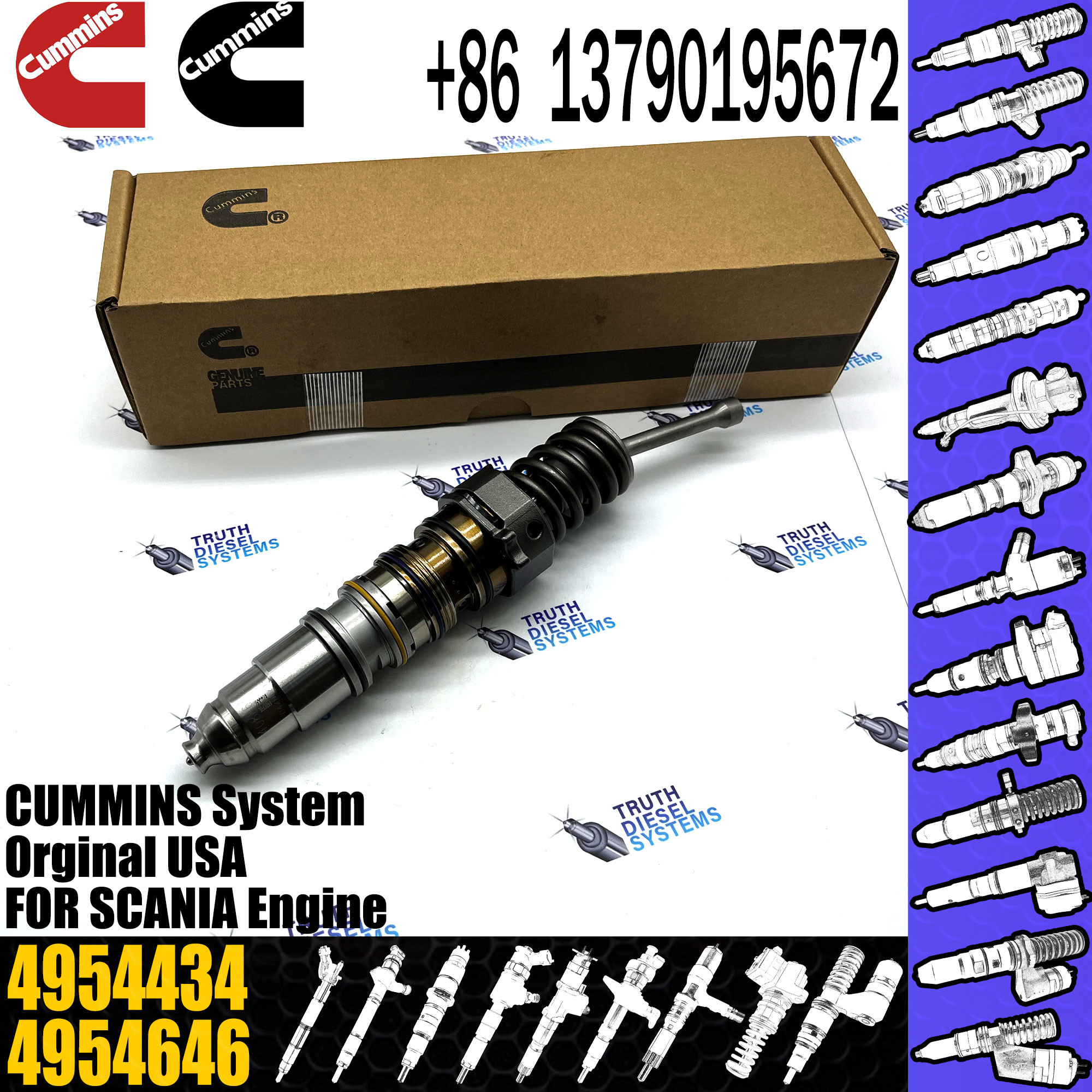 Common Rail Fuel Injector 4062569 1521978 1764364 4030364 4088723 4954434 For CUMMINS