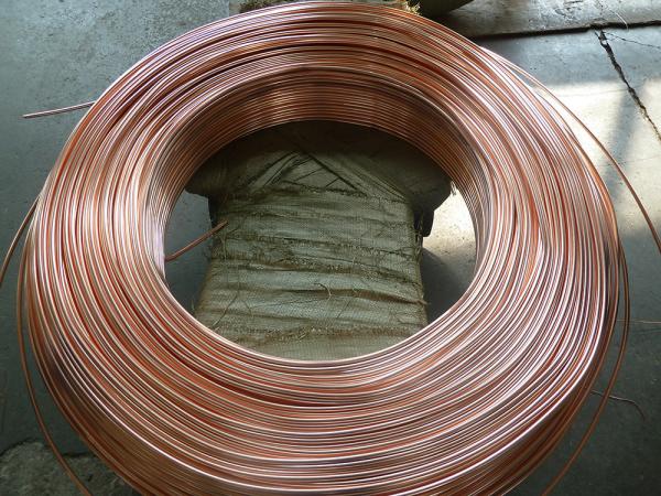 0.55mm Low Carbon Copper Coated Bundy Tube For Freezer , Bundy Tubing Company