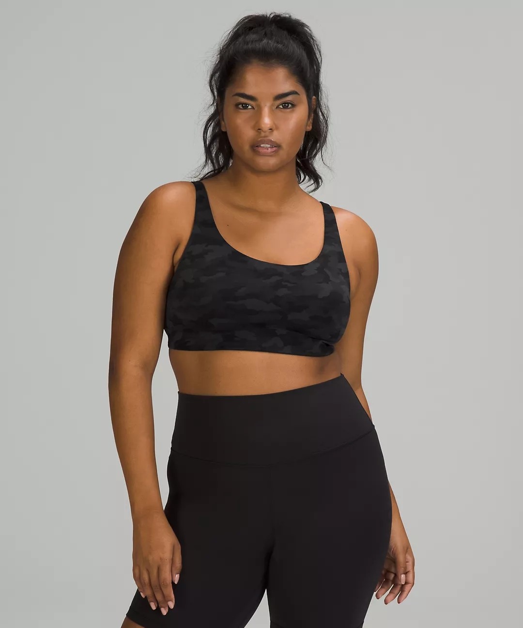 Padded Sports Bra With Adjustable Band And Straps Push Up Elasticity