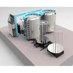 High Ionization Rate PVD Vacuum Titanium Nitride Coating Machine For Stainless