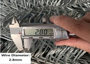 China 2.8mm Diameter Diamond Chain Link Fencing 8 Foot Height Galvanized factory