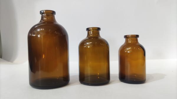 10ml- 100ml Ups Type Ii Iii Molded Amber/Clear Glass Vial For Pharmaceutical And