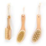 Eco Friendly Spa Wooden Long Handled Bath Brush Body Smoother For Dry Skin
