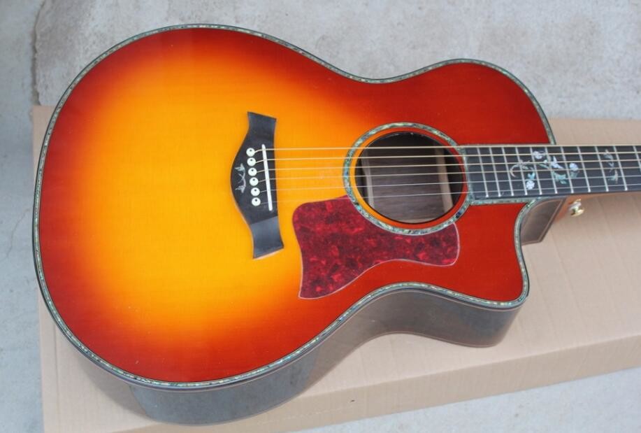 914ce acoustic guitar Tayl 916ce acoustic electric guitar cherry sunburst 916 cs classic acoustic