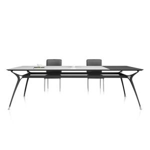 China Business Office Set with Small Steel Structure and PANEL Wood Style Manager Desk factory