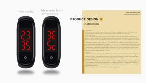 China Blood Pressure LED Display 45℃ Embr Smart Bracelet factory