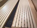 Lightweight Decoration Wooden Grooved Acoustic Panel / Sound Absorbing Panels