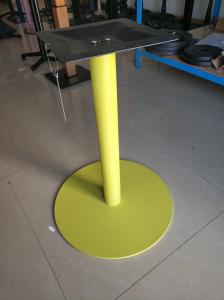 China Resrautant Custom Metal Table Bases Adjustable Feet Round Base Stainless Steel Material factory