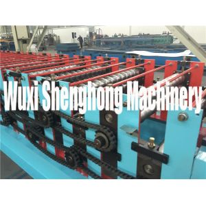 Roof Panel Double Layer Roll Forming Machine With 7 Inch Color Touch Screen
