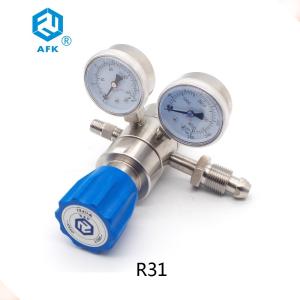 China High Pressure Stainless Steel Dual Stage Hydrogen Gas Pressure Regulator factory