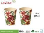 Christmas Design Bamboo Fiber Cup , Shatter Proof Biodegradable Bamboo Eco Mug