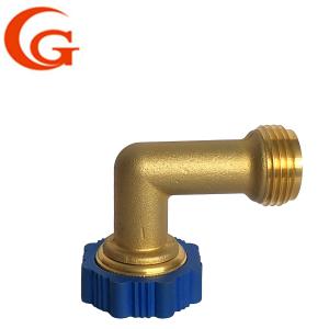 China OEM Forged 90 Degree Lead Free Brass Elbow With Gripper factory