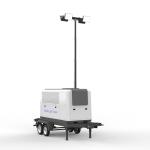 4000W 150000LM Mobile Led Lighting Tower AC Input 135Kw Portable Generator