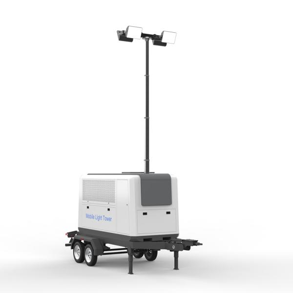4000W 150000LM Mobile Led Lighting Tower AC Input 135Kw Portable Generator
