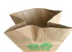 Double Thickened Sewn Open Mouth Multiwall Paper Bags Yard Trash Leaf Packing