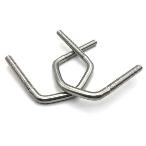 China M24 Stainless Steel U Type Bolt With Nut And Washer DIN3570 Coarse Thread U Bolts on sale