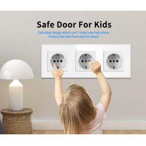 China Offices Homes Electrical Wall Socket Round Box Wall Mounted Socket factory