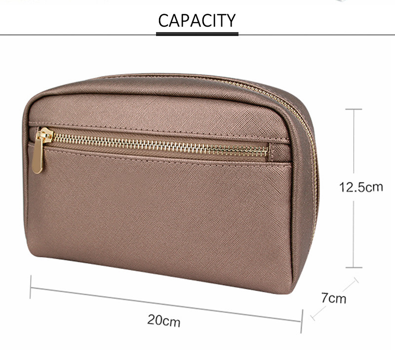 Factory Wholesale Waterproof PU Makeup Organizer Bag Compartments