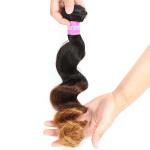 Blonde 1b/4/27 3 Tone Remy Ombre Hair Extensions Brazilian Hair Loose Wave