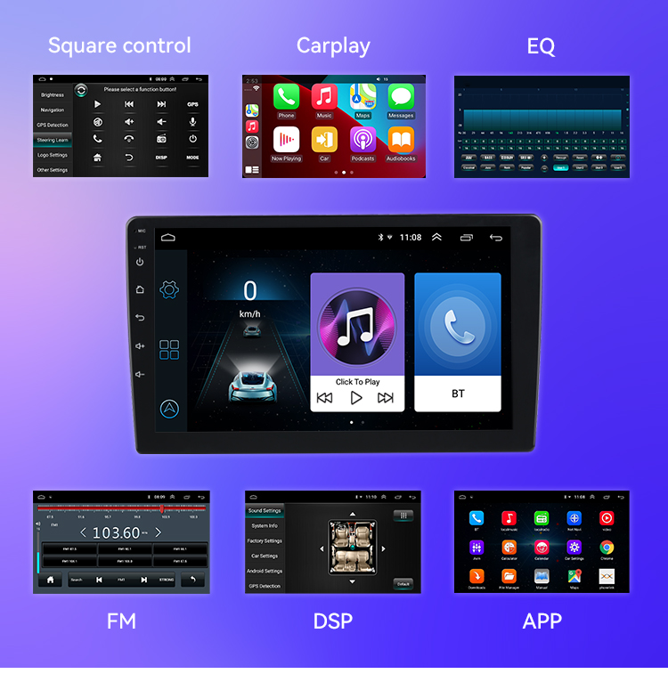 9 Inch Universal Touch Screen Car Radio