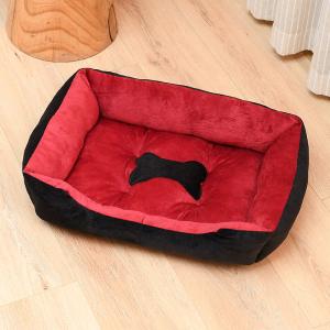 China Wear Resistant PP Cotton Filled Pet Calming Beds Luxury Orthopedic Dog Beds factory