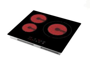 China 6000W 590*520*58mm Three Burner Ceramic Cooktop factory