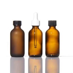 China Luxury 16Oz Amber Packaging Lotion Glass Boston Bottle factory
