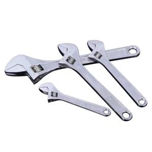 China Adjustable wrench, 12 &quot;/300mm, maximum opening 50mm, surface electrophoresis treated, tool steel, 750g, factory