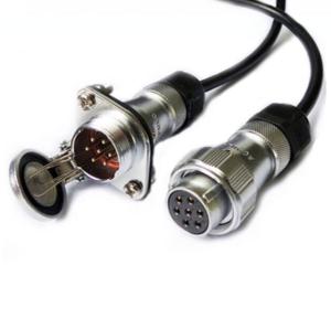 China Male Female And Panel Metal Connector Cable 5 Pin Aviation Plug factory
