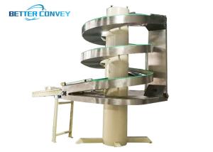 China Carton Boxes Elevator Belt Spiral Case Lifting Conveyor factory