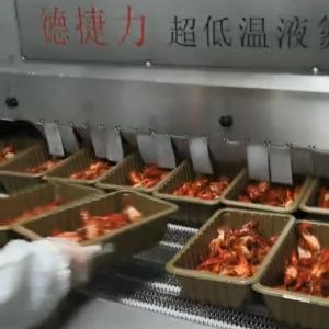 China 22kw Mesh Belt Tunnel Freezer 2800kg/H Iqf Blast Freezert Freezer OEM factory