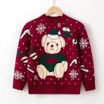 Christmas Cold Season Baby Knitted Sweaters Pullover Children Jumper Warm Knit