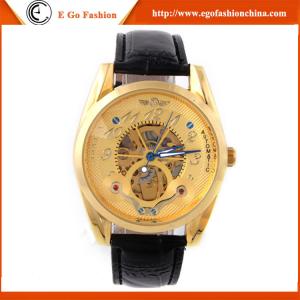 China WN23 Golden Watch Luxury Style Trendy Watches Man Hollow Out 3ATM Mechanical Watch WINNER factory