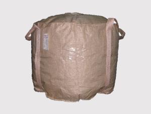 China Circular Bulk Bag Round Type FIBC Bags Beige Color Jumbo Bag Flat Bottom factory