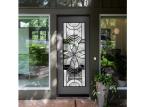 Natural Light Elegant Entry Door Custom Decorative Glass Windows Simple