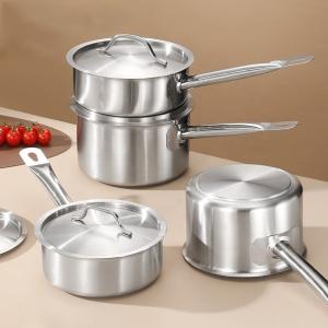China Kitchen Cooking Food Soup Stock Pot Straight Saucepan With SS Handle factory